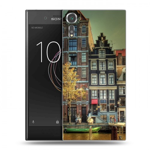 Дизайнерский пластиковый чехол для Sony Xperia XZs амстердам