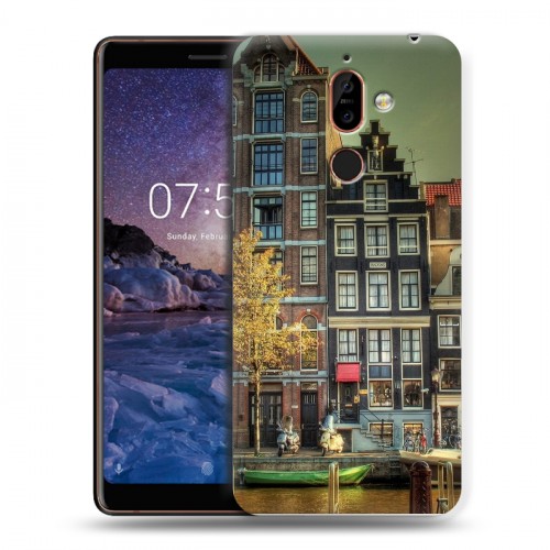 Дизайнерский пластиковый чехол для Nokia 7 Plus амстердам