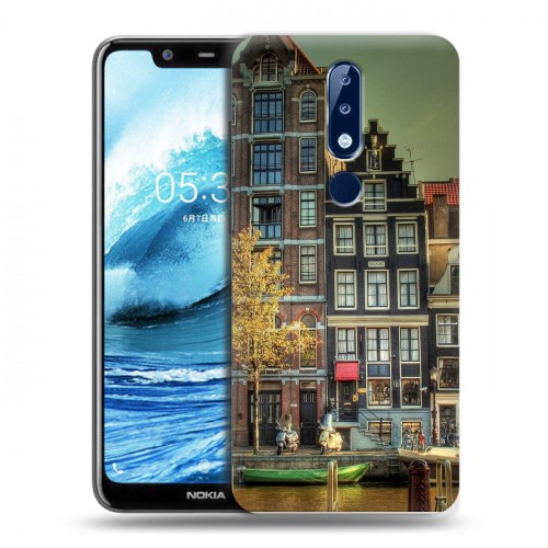 Дизайнерский силиконовый чехол для Nokia 5.1 Plus амстердам