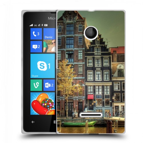 Дизайнерский пластиковый чехол для Microsoft Lumia 435 амстердам