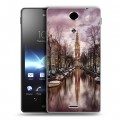 Дизайнерский пластиковый чехол для Sony Xperia TX амстердам