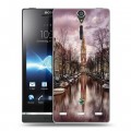 Дизайнерский пластиковый чехол для Sony Xperia S амстердам