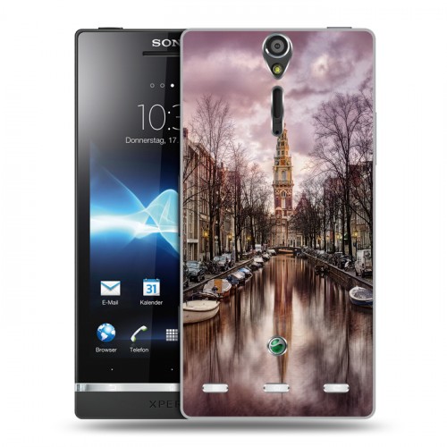 Дизайнерский пластиковый чехол для Sony Xperia S амстердам