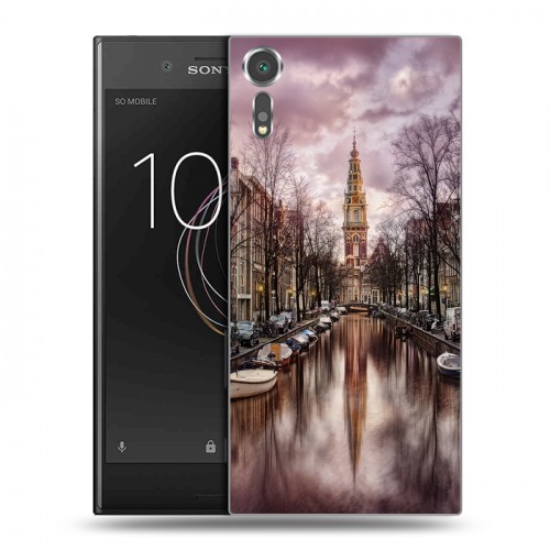 Дизайнерский пластиковый чехол для Sony Xperia XZs амстердам