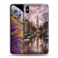 Дизайнерский силиконовый чехол для Iphone Xs Max амстердам