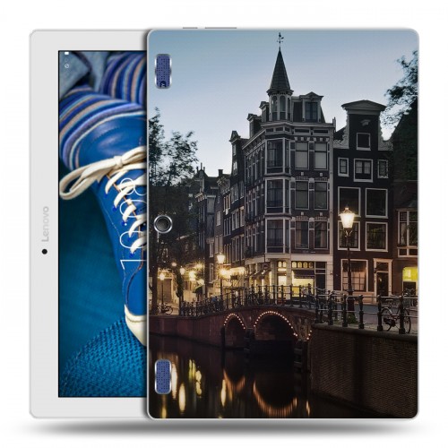 Дизайнерский силиконовый чехол для Lenovo Tab 2 A10-30 амстердам
