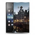 Дизайнерский пластиковый чехол для Sony Xperia acro S амстердам