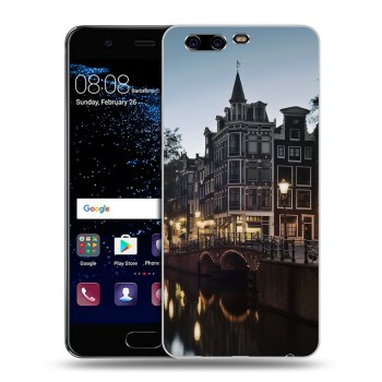 Дизайнерский силиконовый чехол для Huawei P10 Plus амстердам (на заказ)
