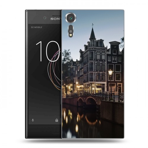 Дизайнерский пластиковый чехол для Sony Xperia XZs амстердам