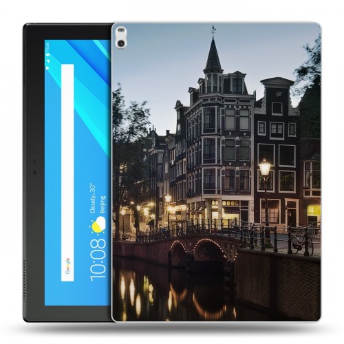 Дизайнерский силиконовый чехол для Lenovo Tab 4 10 Plus амстердам