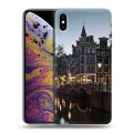 Дизайнерский силиконовый чехол для Iphone Xs Max амстердам