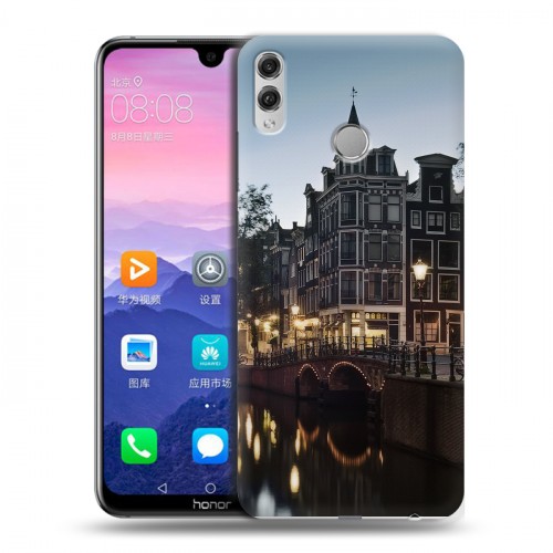 Дизайнерский пластиковый чехол для Huawei Honor 8X Max амстердам