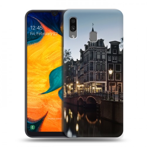 Дизайнерский силиконовый чехол для Samsung Galaxy A30 амстердам