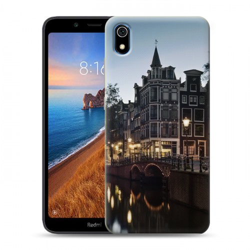 Дизайнерский силиконовый чехол для Xiaomi RedMi 7A амстердам