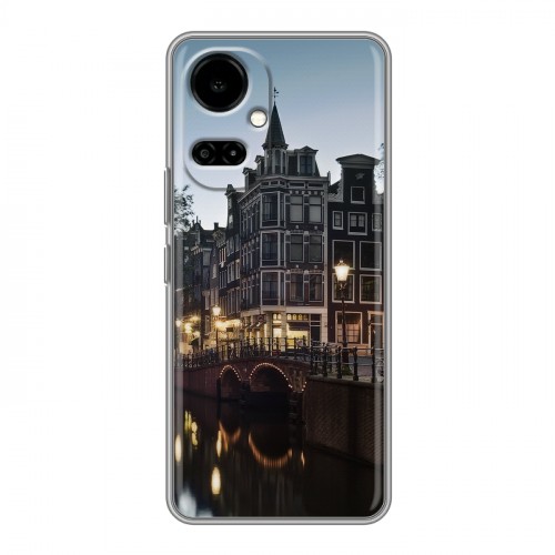 Дизайнерский силиконовый чехол для Tecno Camon 19 амстердам