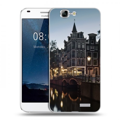 Дизайнерский пластиковый чехол для Huawei Ascend G7 амстердам