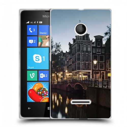 Дизайнерский пластиковый чехол для Microsoft Lumia 435 амстердам