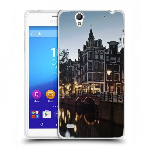 Дизайнерский силиконовый чехол для Sony Xperia C4 амстердам
