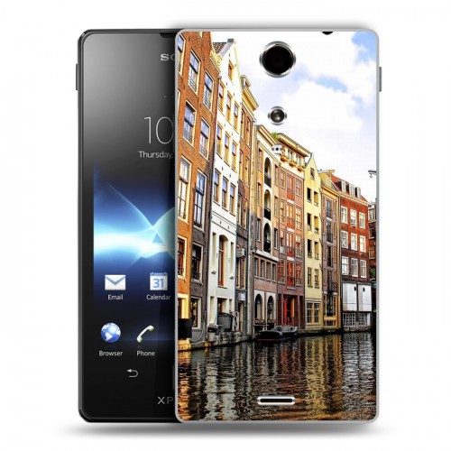 Дизайнерский пластиковый чехол для Sony Xperia TX амстердам