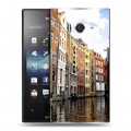 Дизайнерский пластиковый чехол для Sony Xperia acro S амстердам