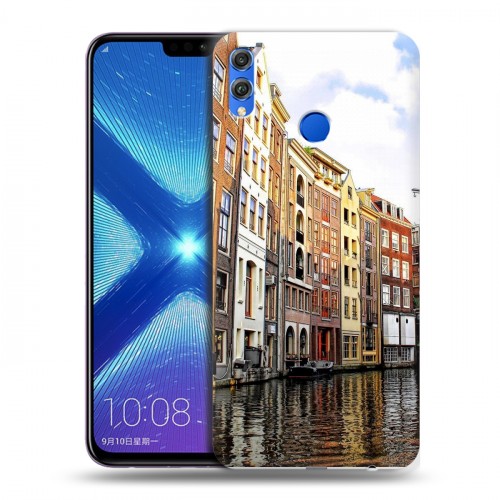 Дизайнерский силиконовый чехол для Huawei Honor 8X амстердам