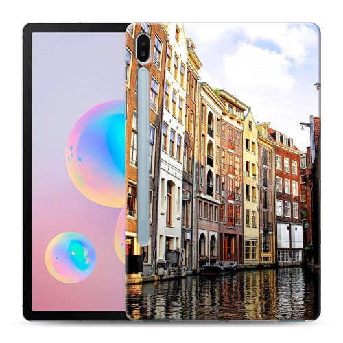 Дизайнерский силиконовый с усиленными углами чехол для Samsung Galaxy Tab S6 амстердам
