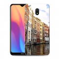 Дизайнерский силиконовый с усиленными углами чехол для Xiaomi RedMi 8A амстердам