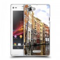 Дизайнерский пластиковый чехол для Sony Xperia L амстердам