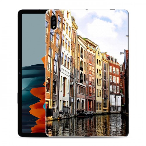 Дизайнерский силиконовый чехол для Samsung Galaxy Tab S7 амстердам