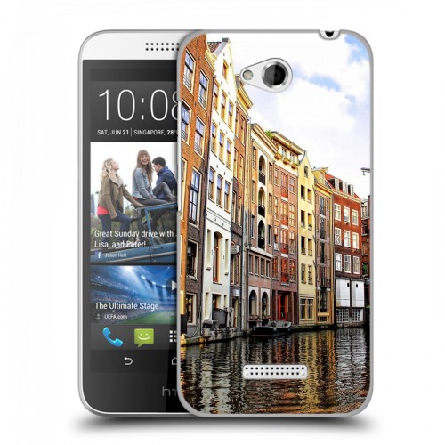 Дизайнерский силиконовый чехол для HTC Desire 616 амстердам