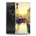 Дизайнерский пластиковый чехол для Sony Xperia XZs амстердам