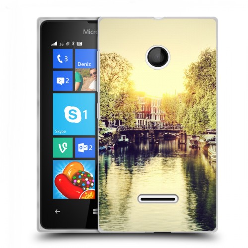 Дизайнерский пластиковый чехол для Microsoft Lumia 435 амстердам