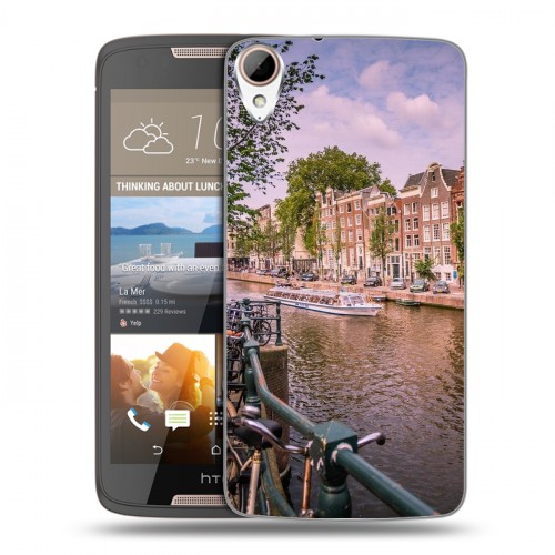 Дизайнерский силиконовый чехол для HTC Desire 828 амстердам