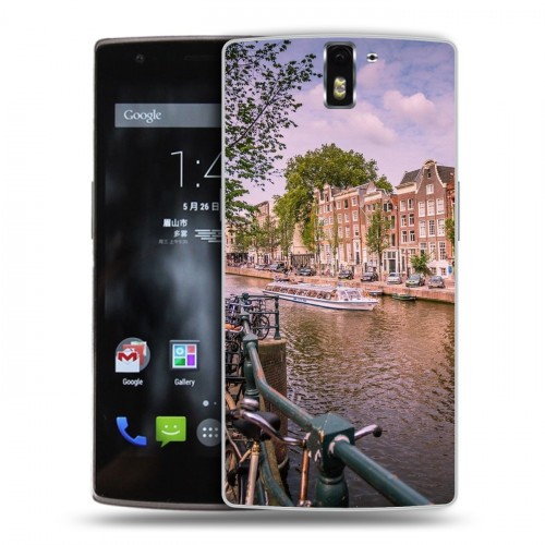 Дизайнерский силиконовый чехол для OnePlus One амстердам