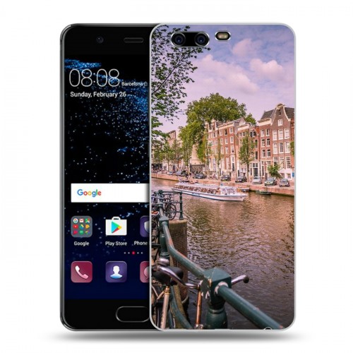 Дизайнерский пластиковый чехол для Huawei P10 амстердам