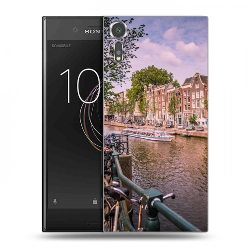 Дизайнерский пластиковый чехол для Sony Xperia XZs амстердам