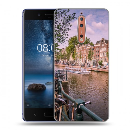 Дизайнерский пластиковый чехол для Nokia 8 амстердам