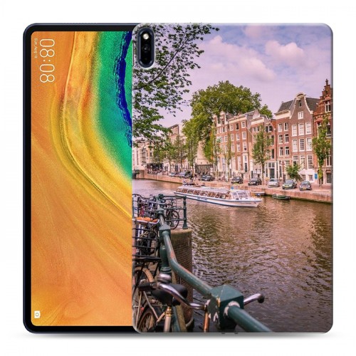 Дизайнерский силиконовый с усиленными углами чехол для Huawei MatePad Pro амстердам