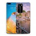 Дизайнерский пластиковый чехол для Huawei P40 Pro амстердам