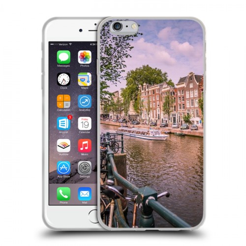 Дизайнерский силиконовый чехол для Iphone 6 Plus/6s Plus амстердам