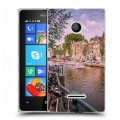 Дизайнерский пластиковый чехол для Microsoft Lumia 435 амстердам