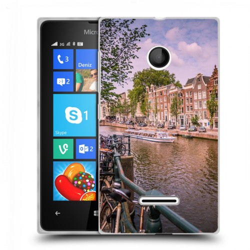 Дизайнерский пластиковый чехол для Microsoft Lumia 435 амстердам