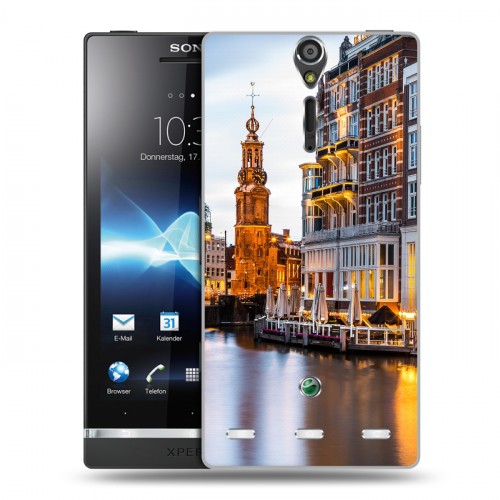 Дизайнерский пластиковый чехол для Sony Xperia S амстердам