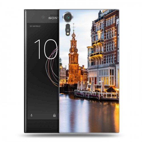 Дизайнерский пластиковый чехол для Sony Xperia XZs амстердам