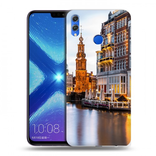 Дизайнерский силиконовый чехол для Huawei Honor 8X амстердам