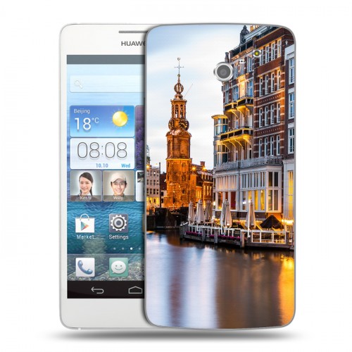 Дизайнерский пластиковый чехол для Huawei Ascend D2 амстердам