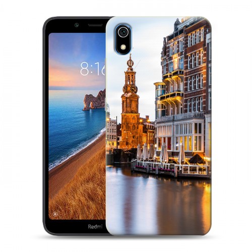 Дизайнерский силиконовый чехол для Xiaomi RedMi 7A амстердам