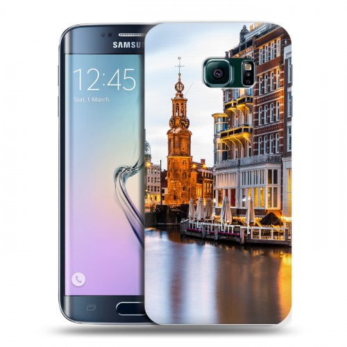 Дизайнерский силиконовый чехол для Samsung Galaxy S6 Edge амстердам