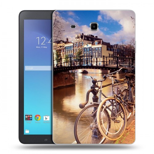 Дизайнерский силиконовый чехол для Samsung Galaxy Tab E 9.6 амстердам