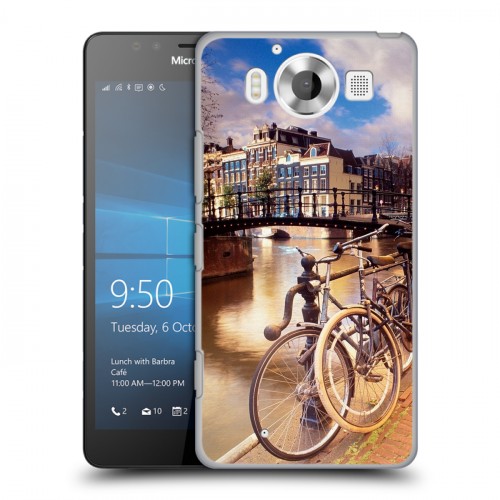 Дизайнерский пластиковый чехол для Microsoft Lumia 950 амстердам